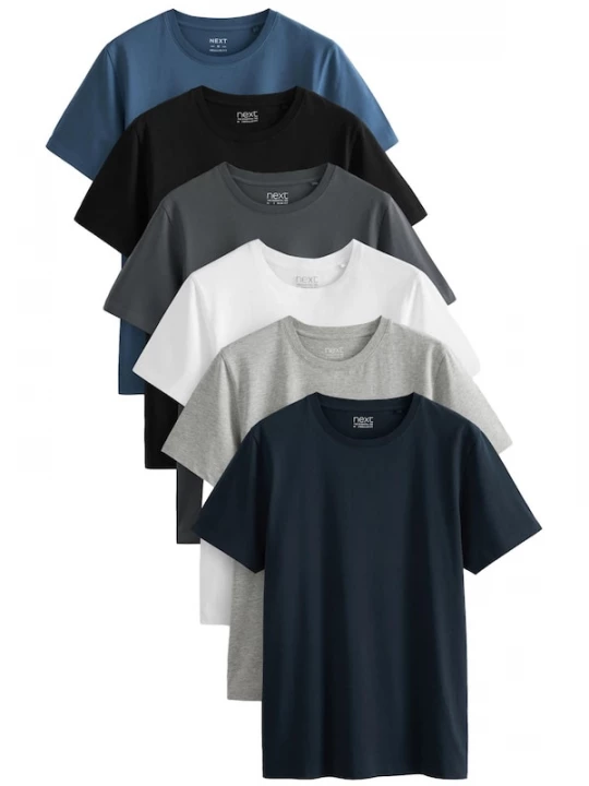 Foto van product Next Shirt navy / opaal / grijs / lichtgrijs / zwart / wit