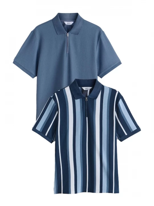 Foto van product Next Shirt navy / opaal / lichtblauw / wit