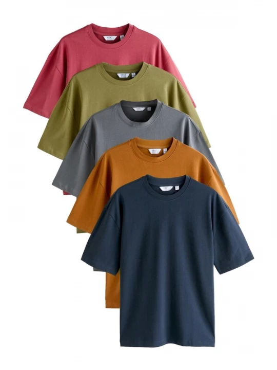 Foto van product Next Shirt navy / safraan / grijs / groen / rood