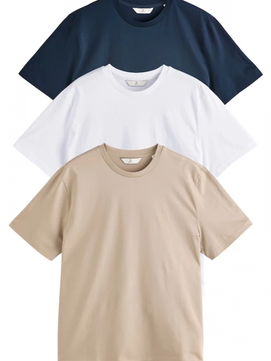 Foto van product Next Shirt navy / stone grey / wit