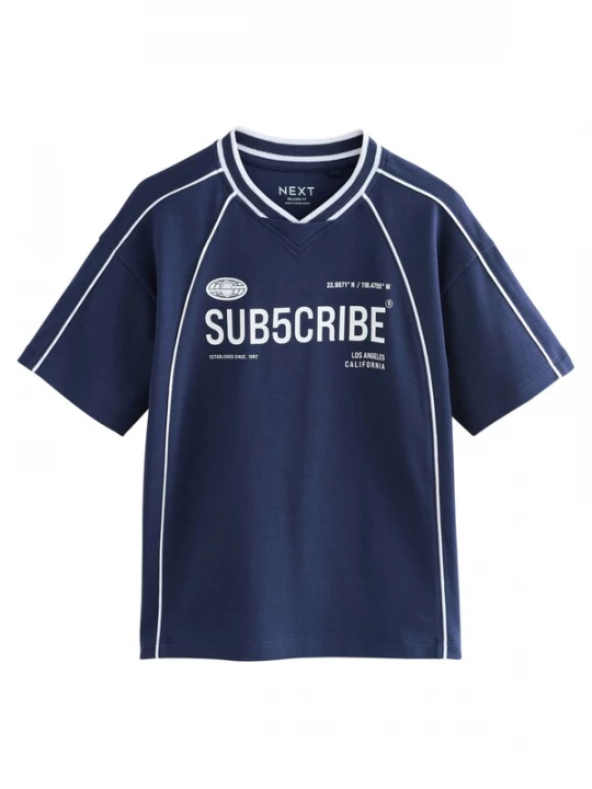 Foto van product Next Shirt navy / wit