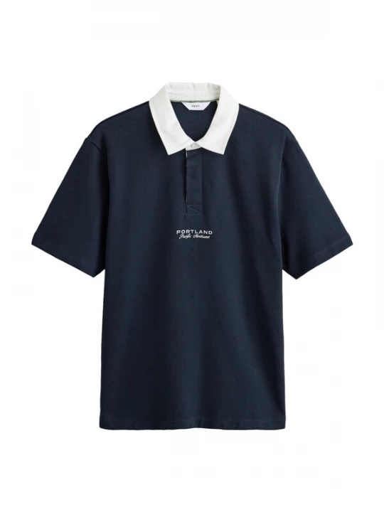Foto van product Next Shirt navy / wit