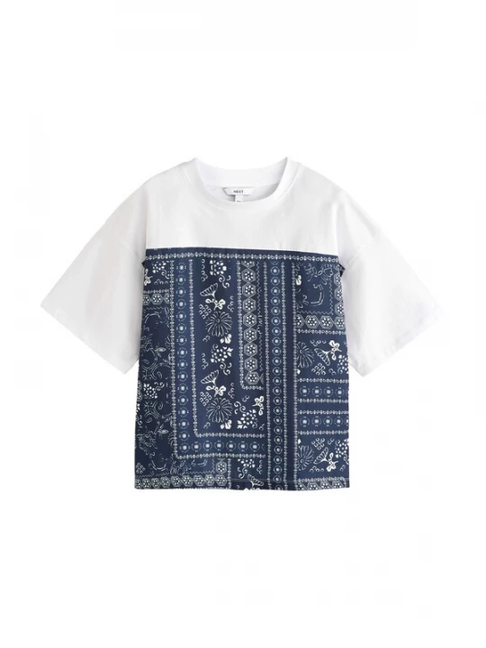 Foto van product Next Shirt navy / wit