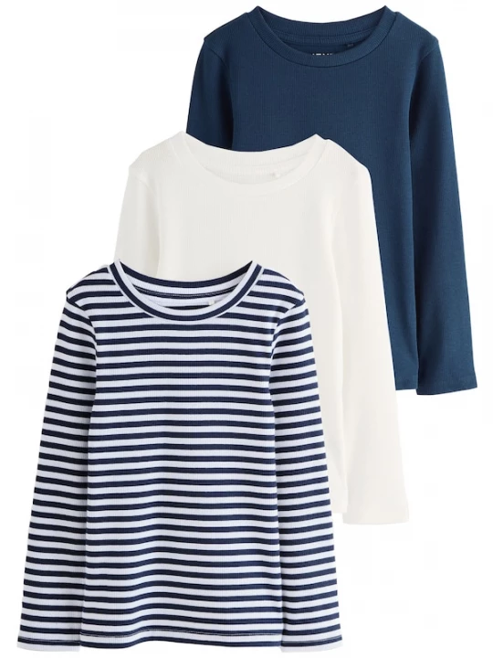 Foto van product Next Shirt navy / wit / offwhite