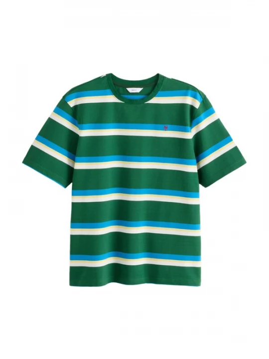 Foto van product Next Shirt neonblauw / donkergroen / wit