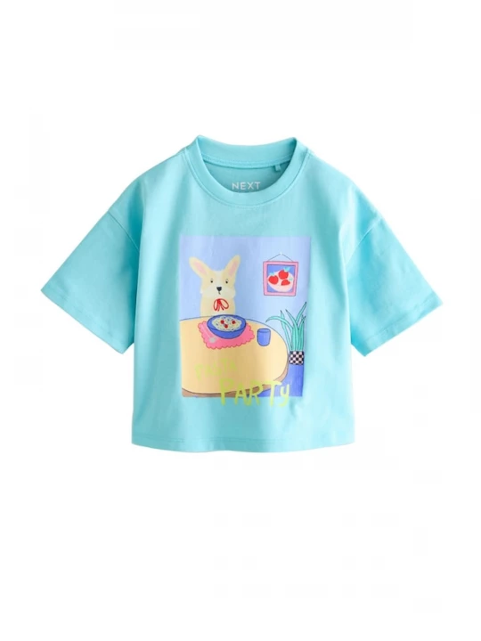 Foto van product Next Shirt neonblauw / lichtgeel / lavendel