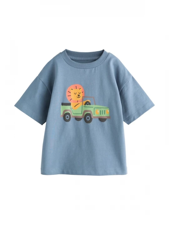 Foto van product Next Shirt opaal / goudgeel / lichtgroen / oranje