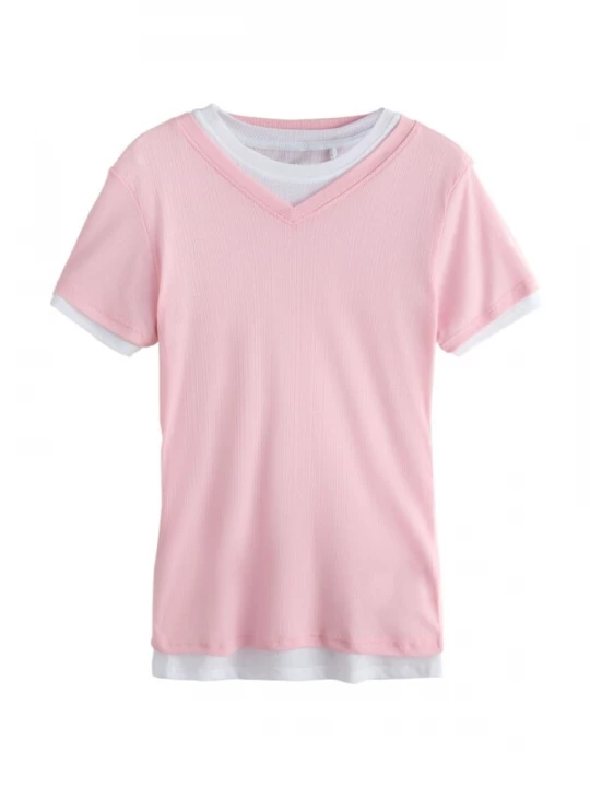 Foto van product Next Shirt oudroze / wit