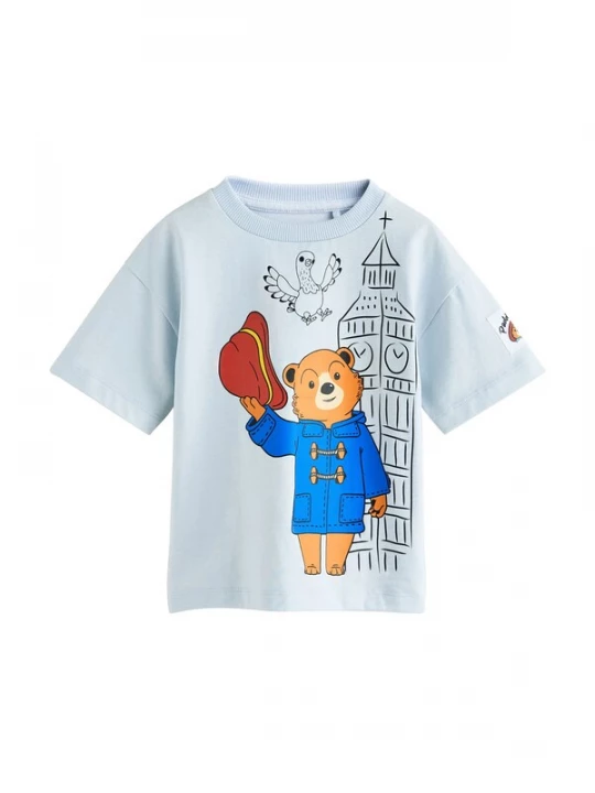 Foto van product Next Shirt 'Paddington Bear' blauw / lichtblauw / bruin / zwart