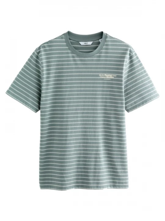 Foto van product Next Shirt pastelgroen / wit