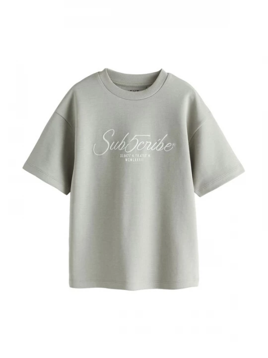 Foto van product Next Shirt pastelgroen / wit