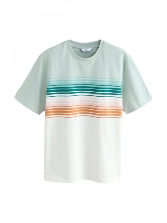 Foto van product Next Shirt petrol / lichtgroen / donkeroranje / wit