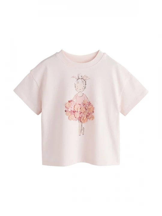 Foto van product Next Shirt pink / rosa / poederroze / zwart