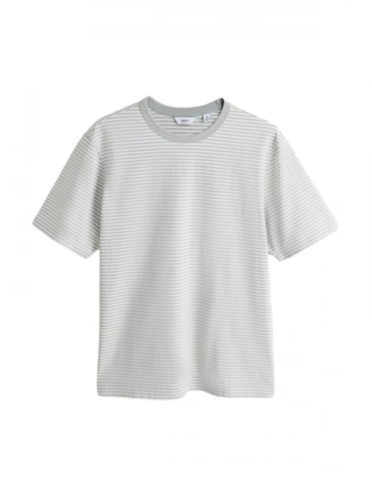 Foto van product Next Shirt 'Ringer' grijs / wit