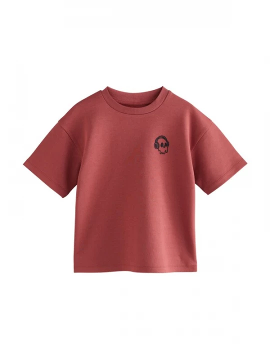 Foto van product Next Shirt roestrood / zwart