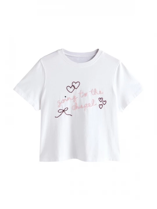 Foto van product Next Shirt rosa / rood / zwart / wit