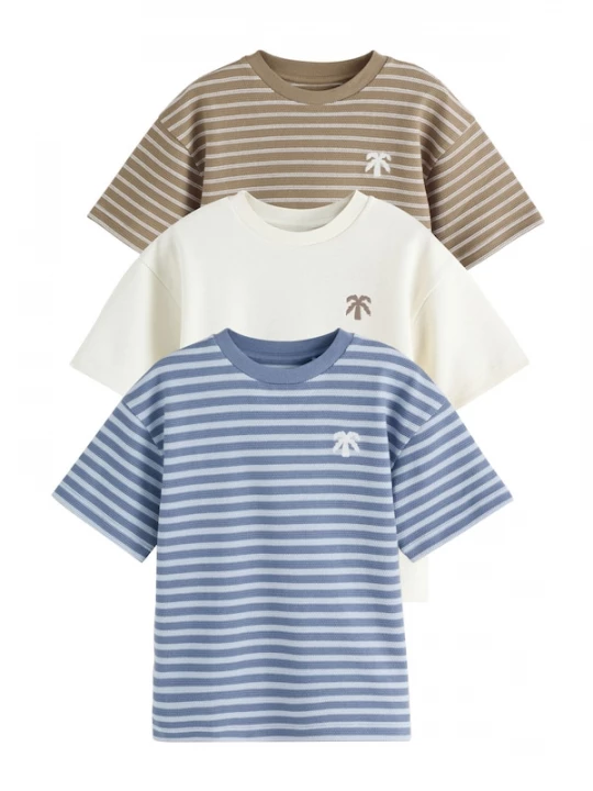 Foto van product Next Shirt royal blue / koningsblauw / brokaat / wit