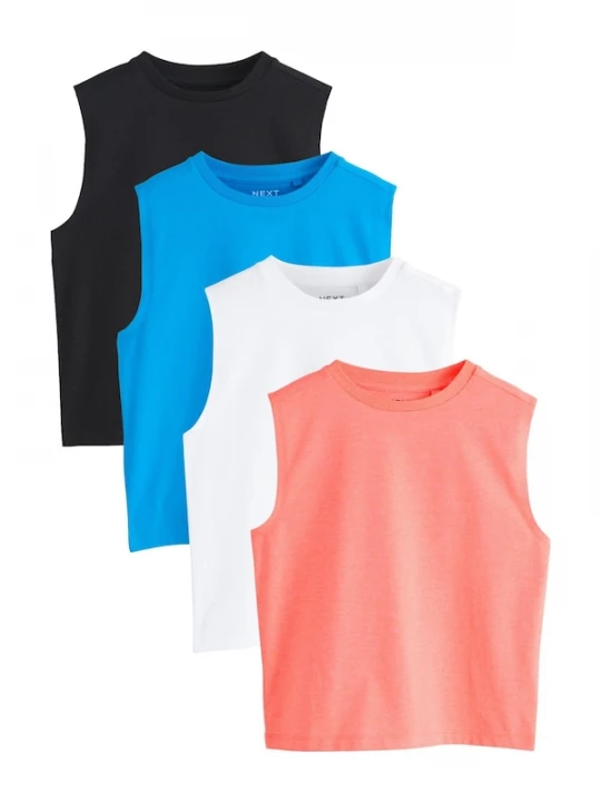 Foto van product Next Shirt royal blue / koningsblauw / koraal / zwart / wit