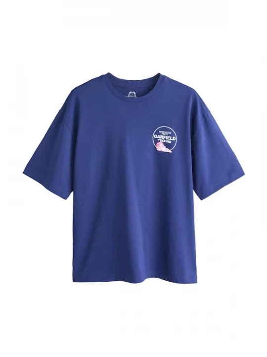 Foto van product Next Shirt royal blue / koningsblauw / pink / wit