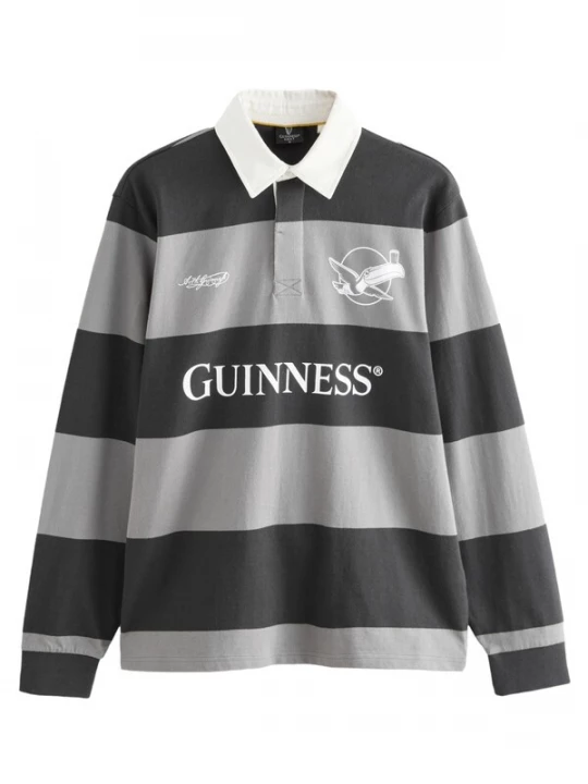 Foto van product Next Shirt 'Rugby' grijs / zwart / wit