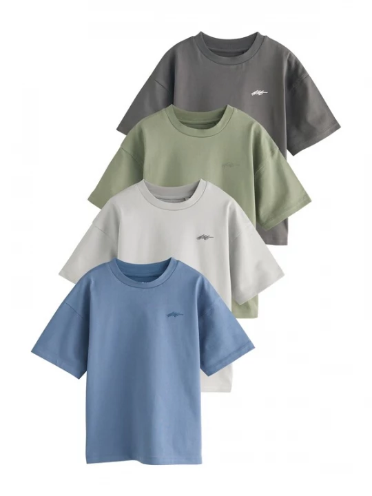 Foto van product Next Shirt saffier / lichtgrijs / donkergrijs / kaki