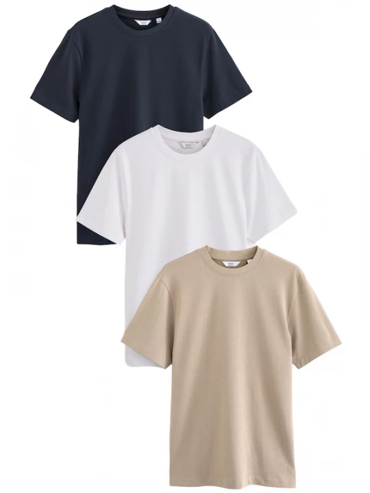 Foto van product Next Shirt sand / nachtblauw / wit