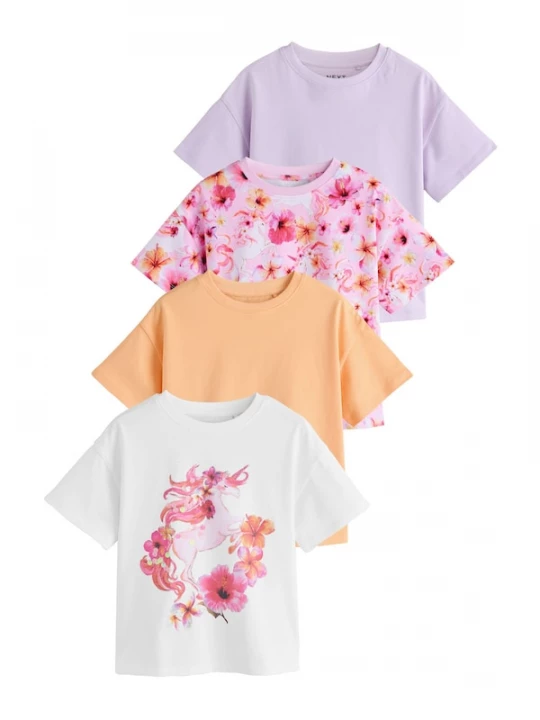 Foto van product Next Shirt sering / oranje / rosa / wit