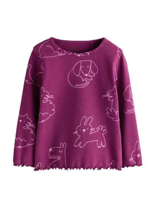 Foto van product Next Shirt sering / roodviolet