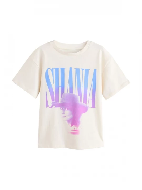 Foto van product Next Shirt 'Shania Twain' ecru / blauw / lila
