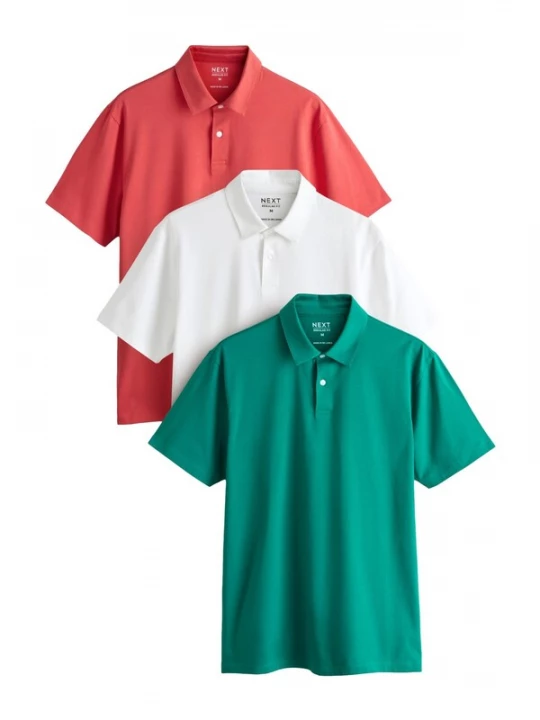 Foto van product Next Shirt smaragd / knalrood / wit