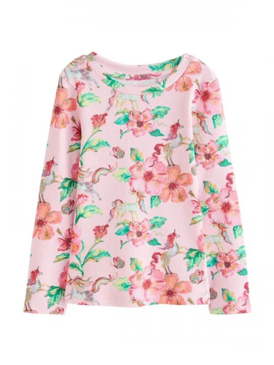 Foto van product Next Shirt smaragd / sering / rosa / magenta
