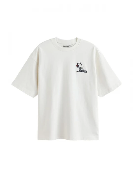 Foto van product Next Shirt 'Snoopy' zwart / wit
