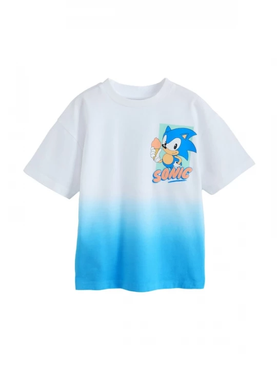 Foto van product Next Shirt 'Sonic' beige / blauw / lichtblauw / wit