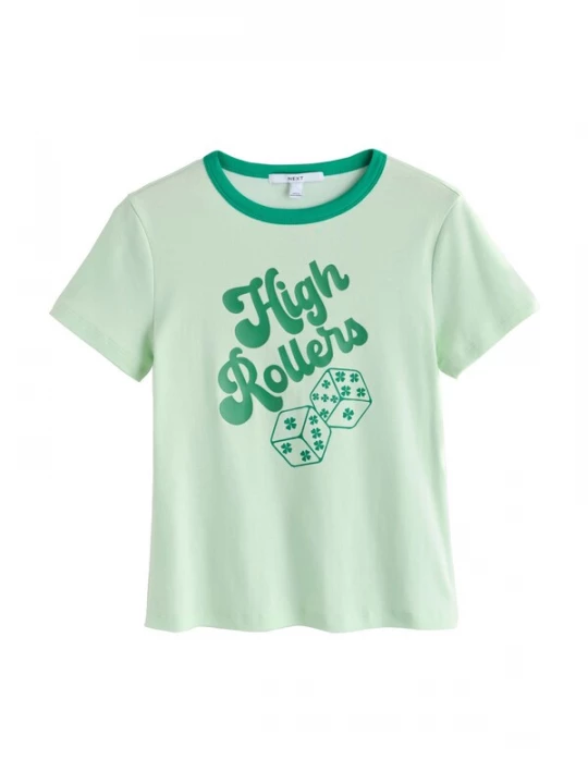 Foto van product Next Shirt 'St Patricks' mintgroen / spar