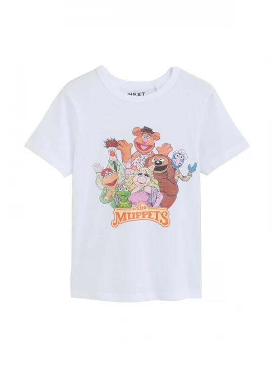Foto van product Next Shirt 'The Muppets' bruin / lichtgroen / lichtlila / wit