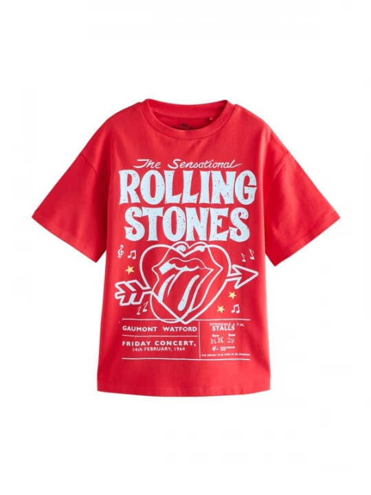 Foto van product Next Shirt 'The Rolling Stones' geel / rood / wit