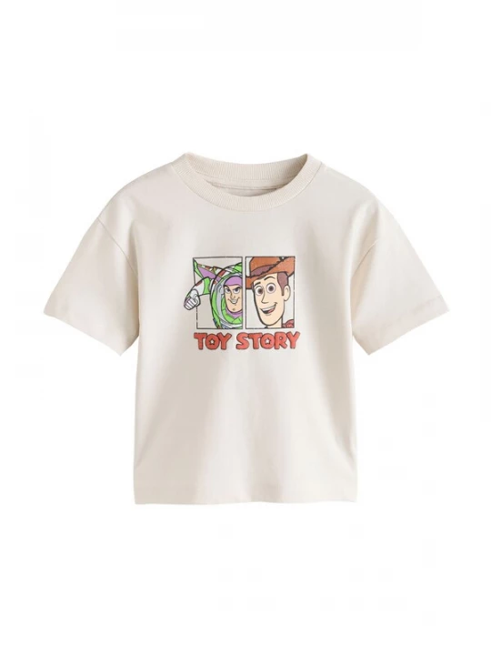 Foto van product Next Shirt 'Toy Story' ecru / chocoladebruin / rood / zwart