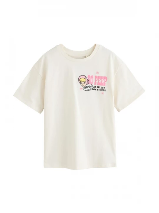 Foto van product Next Shirt 'Toy Story' ecru / lichtblauw / lichtroze / zwart