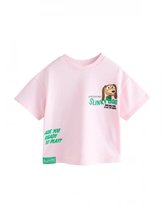 Foto van product Next Shirt 'Toy Story Slinky Dog' lichtbruin / spar / rosa