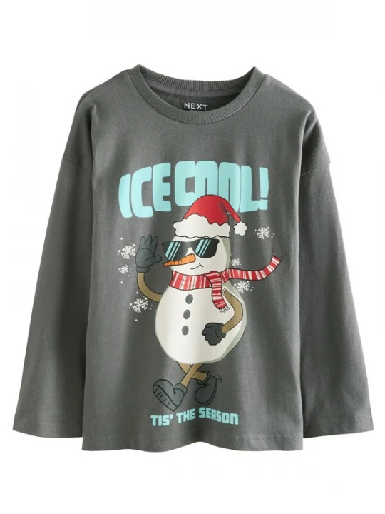 Foto van product Next Shirt turquoise / donkergrijs / rood / wit