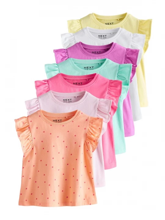 Foto van product Next Shirt turquoise / limoen / orchidee / koraal / rosé / lichtroze / wit