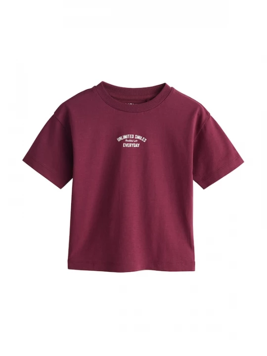 Foto van product Next Shirt wijnrood / wit