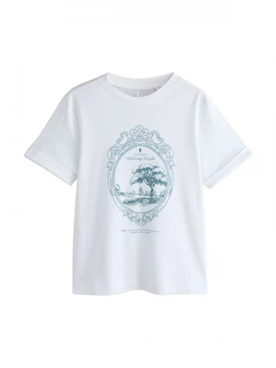 Foto van product Next Shirt 'Wuthering Heights' spar / wit