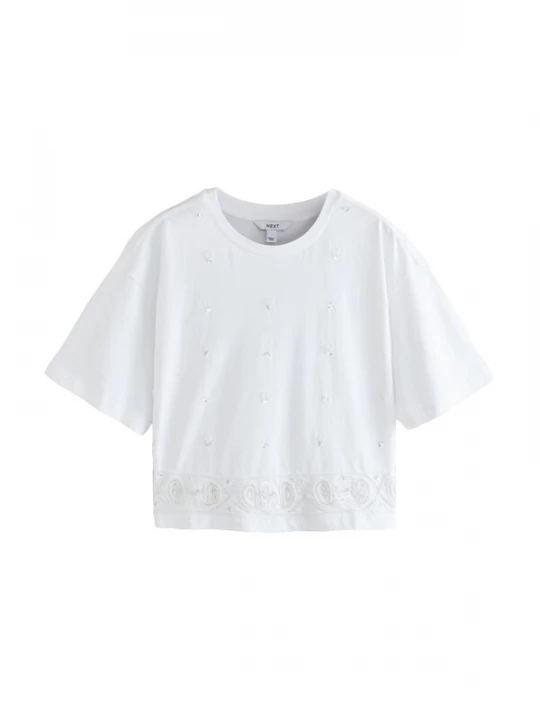Foto van product Next Shirt zilver / wit
