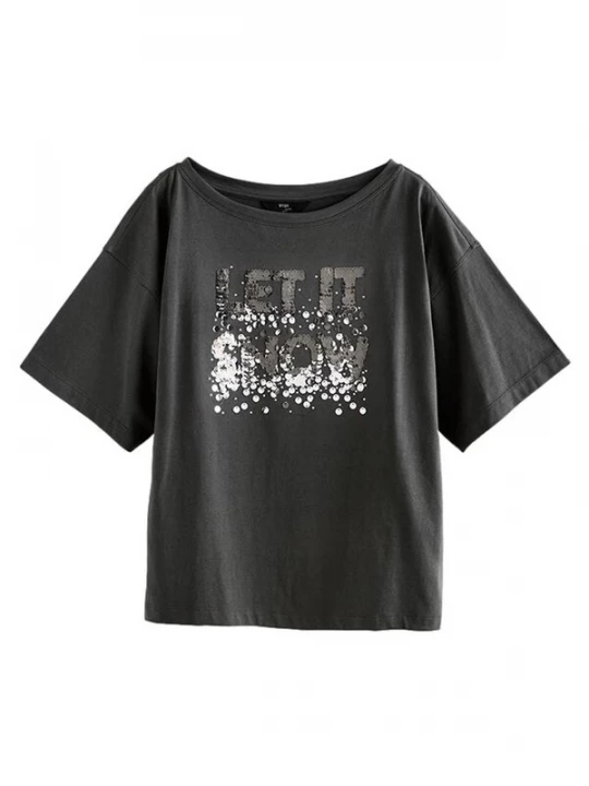 Foto van product Next Shirt zilvergrijs / donkergrijs