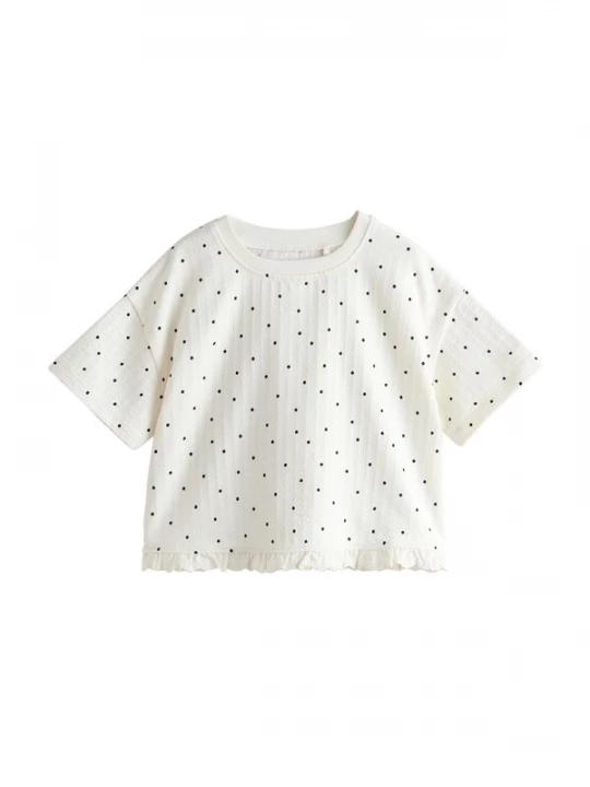 Foto van product Next Shirt zwart / natuurwit