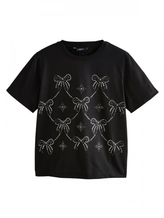 Foto van product Next Shirt zwart / transparant