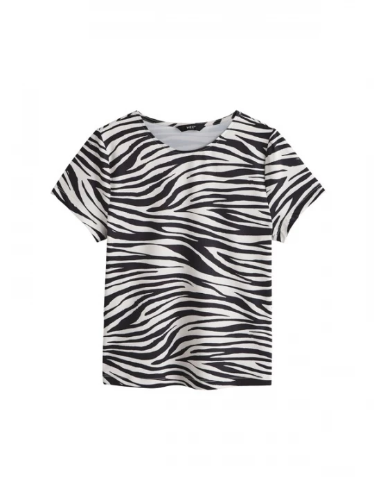 Foto van product Next Shirt zwart / wit