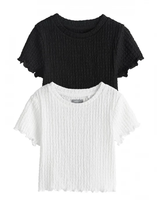 Foto van product Next Shirt zwart / wit