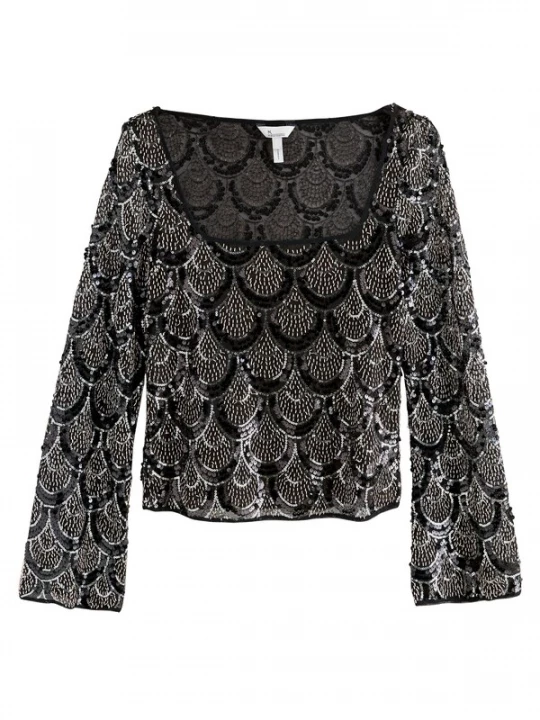 Foto van product Next Shirt zwart / zilver